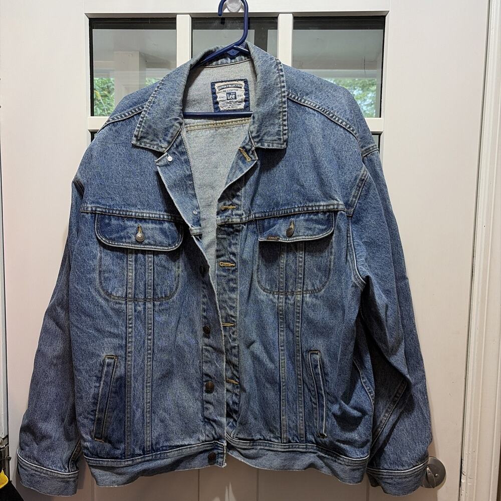 VINTAGE Lee Denim Collection Trucker JacketLogo Adult XXL